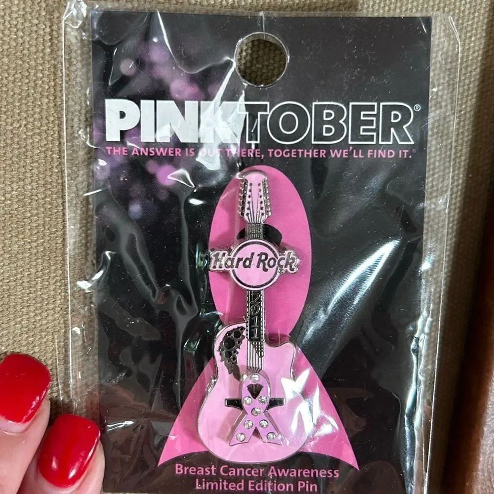 Hard Rock Cafe Pink October PIn NWT